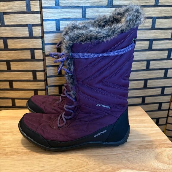 Columbia Minx Mid II Purple Snow Boots Size 8.5 - Picture 1 of 8